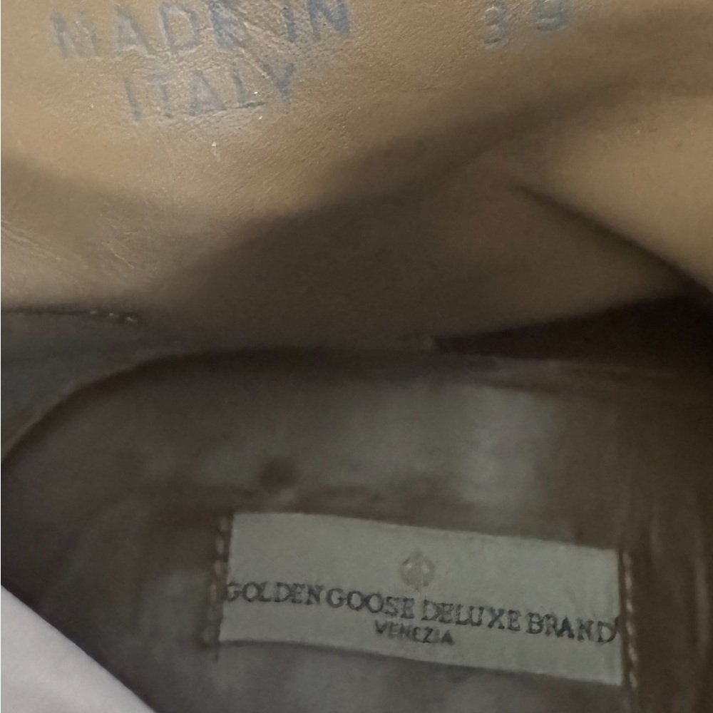 Golden Goose Leopard Accent Tan Ankle Boots 39 - Picture 7 of 8
